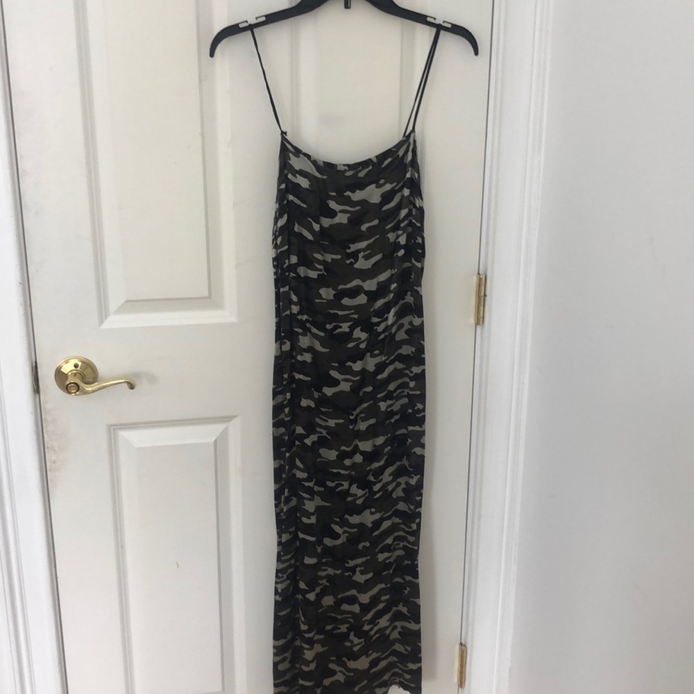 Topshop Camo Maxi Dress